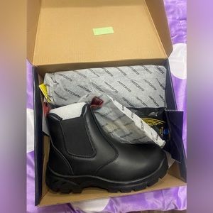 SUREWAY Men's Slip-On Work Boots for Men,Upgraded Slip/Water Resistant Size 7.5